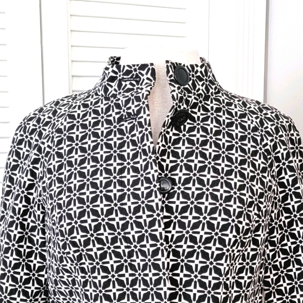 Charter Club High-Collar Cropped Jacket Blazer. - Picture 3 of 12